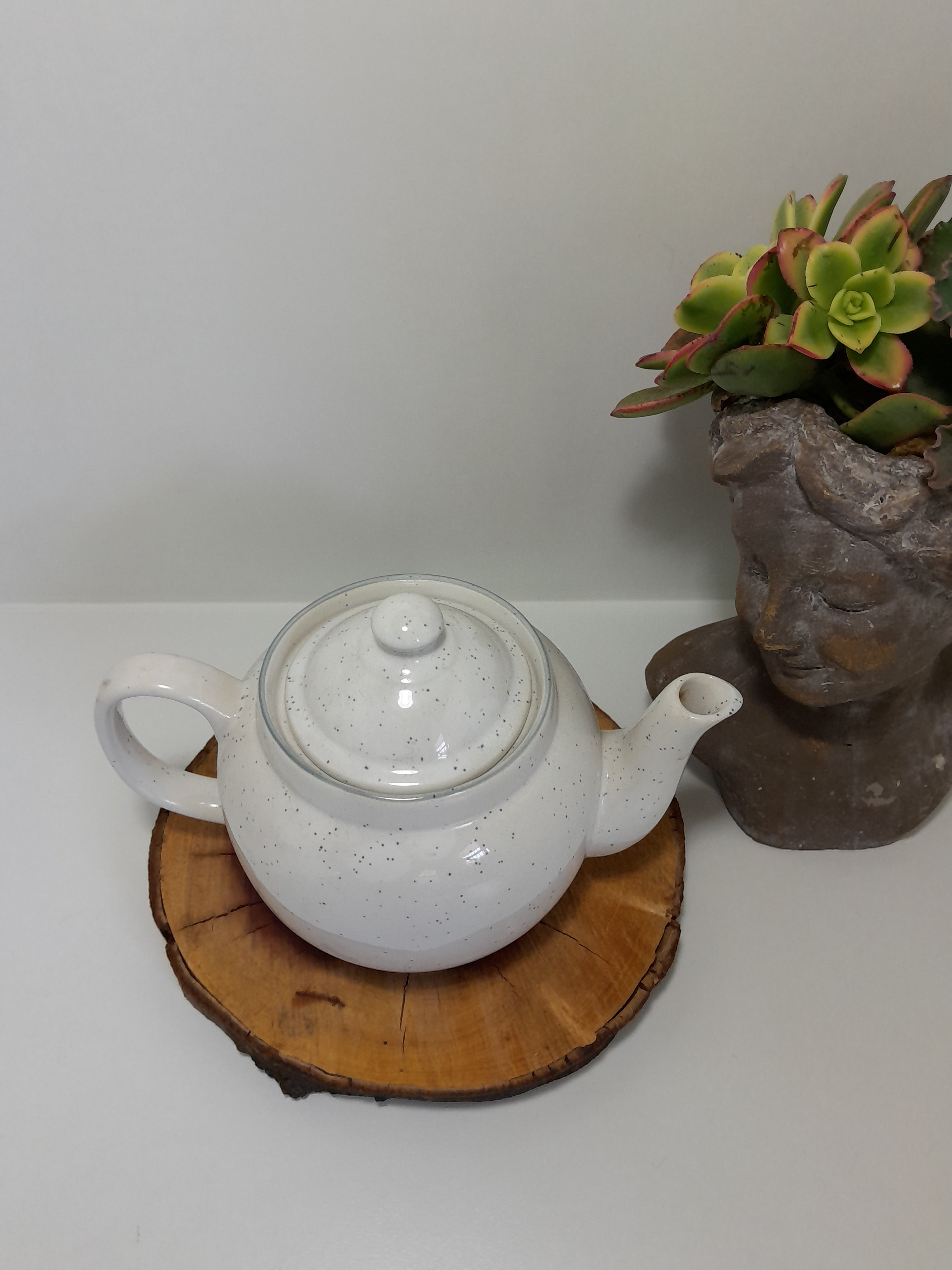 Vintage South African Drostdy Stonecraft Pottery Teapot