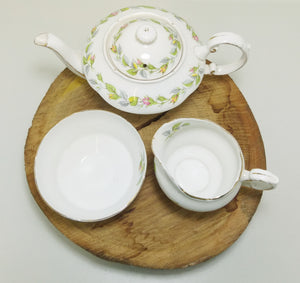 Paragon Rosebud Garland Bone China Tea-For-Two Set