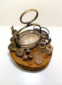 Antique Thomas White (c.1800’s) Silver Plated And Footed Cruet Stand