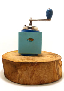 1930’s Italian Tre Spade Blue Toned Coffee Grinder