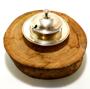 Vintage Silver Plated & Lidded Butter Tray With Double (Bain Marie) Dishes