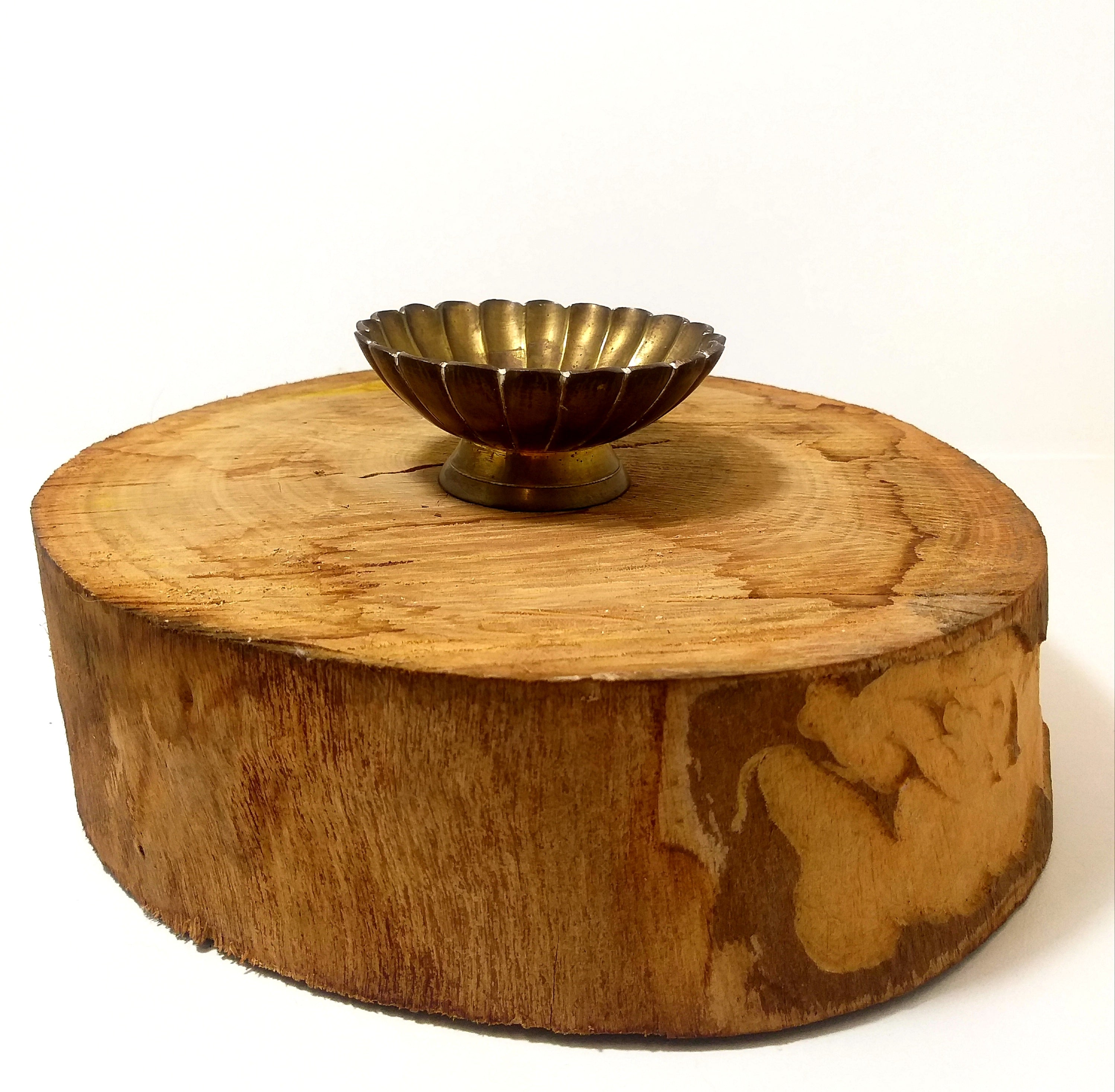 Pre 1950’s Vintage Scalloped Brass Bowl