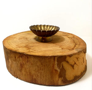 Pre 1950’s Vintage Scalloped Brass Bowl