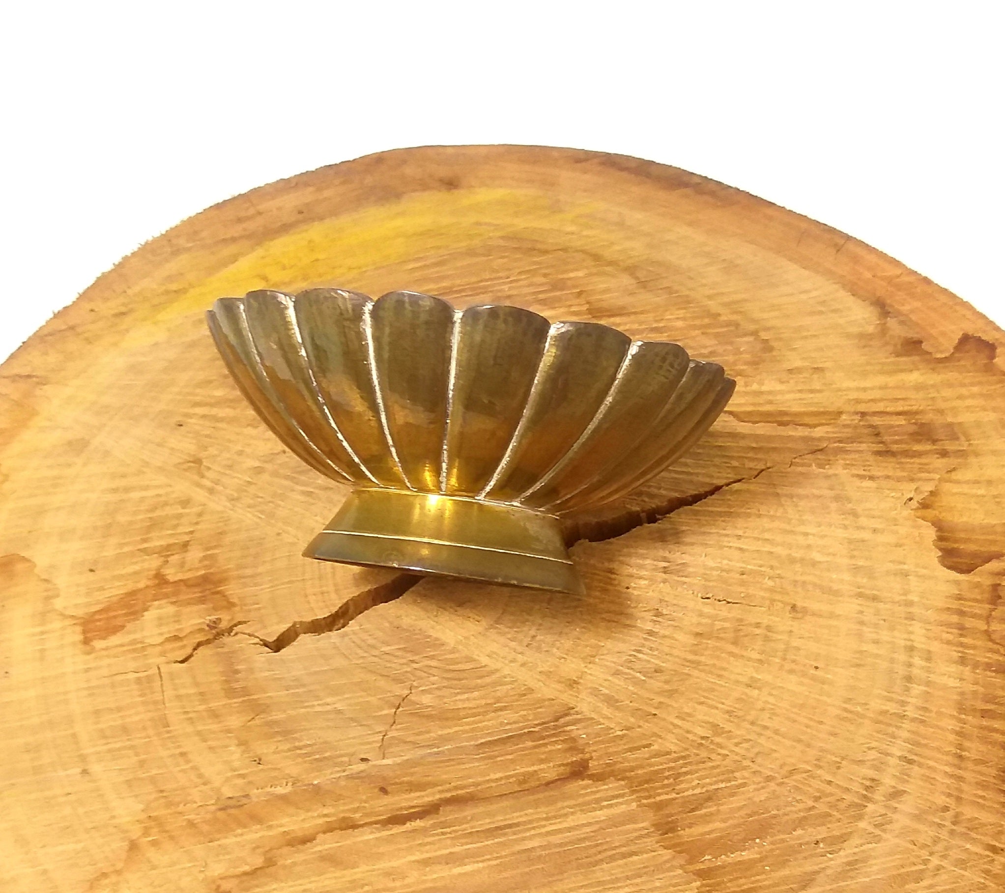 Pre 1950’s Vintage Scalloped Brass Bowl