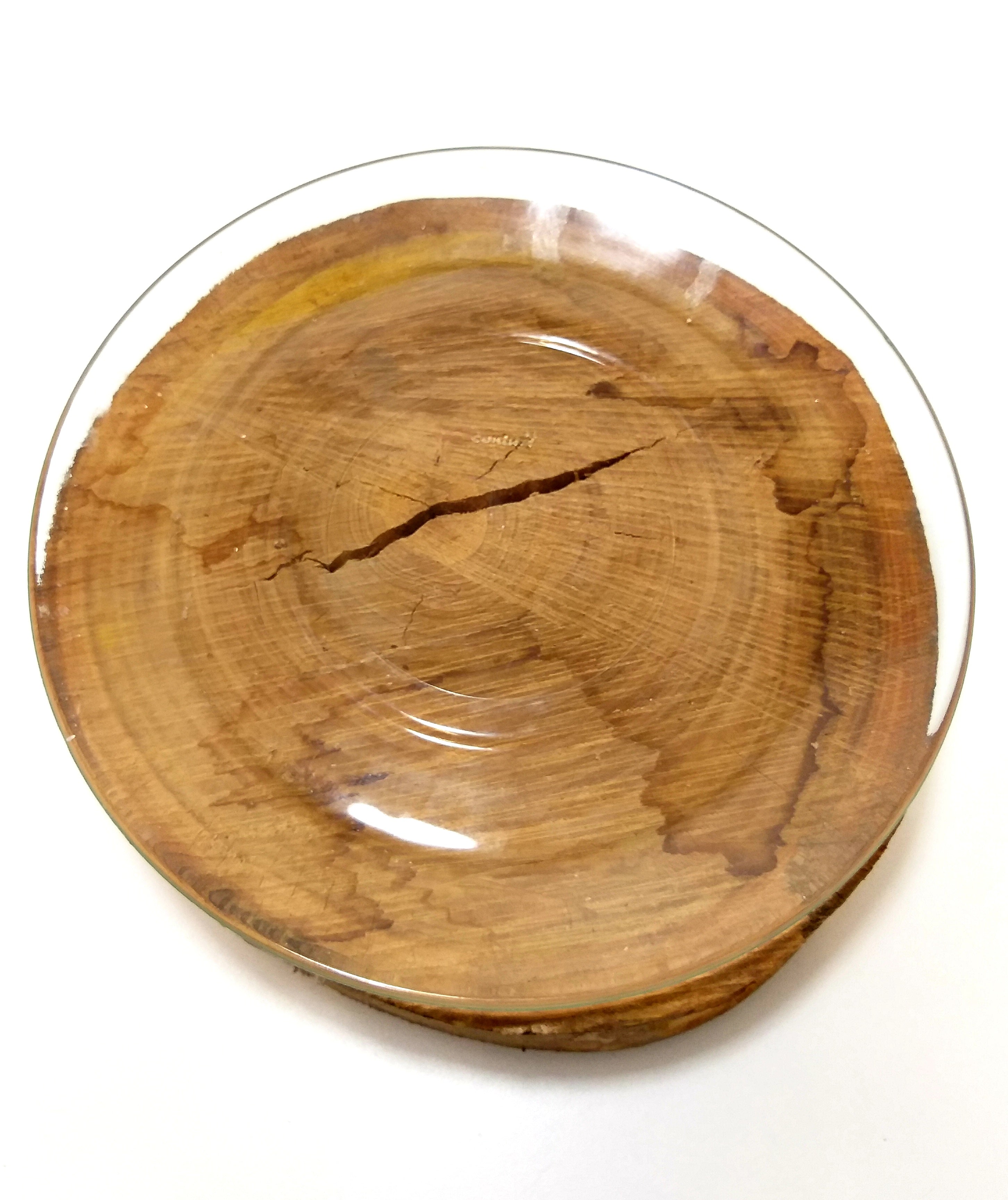 Vintage (1980’s) Contuff (Consol) Clear Glass Dinner Plate