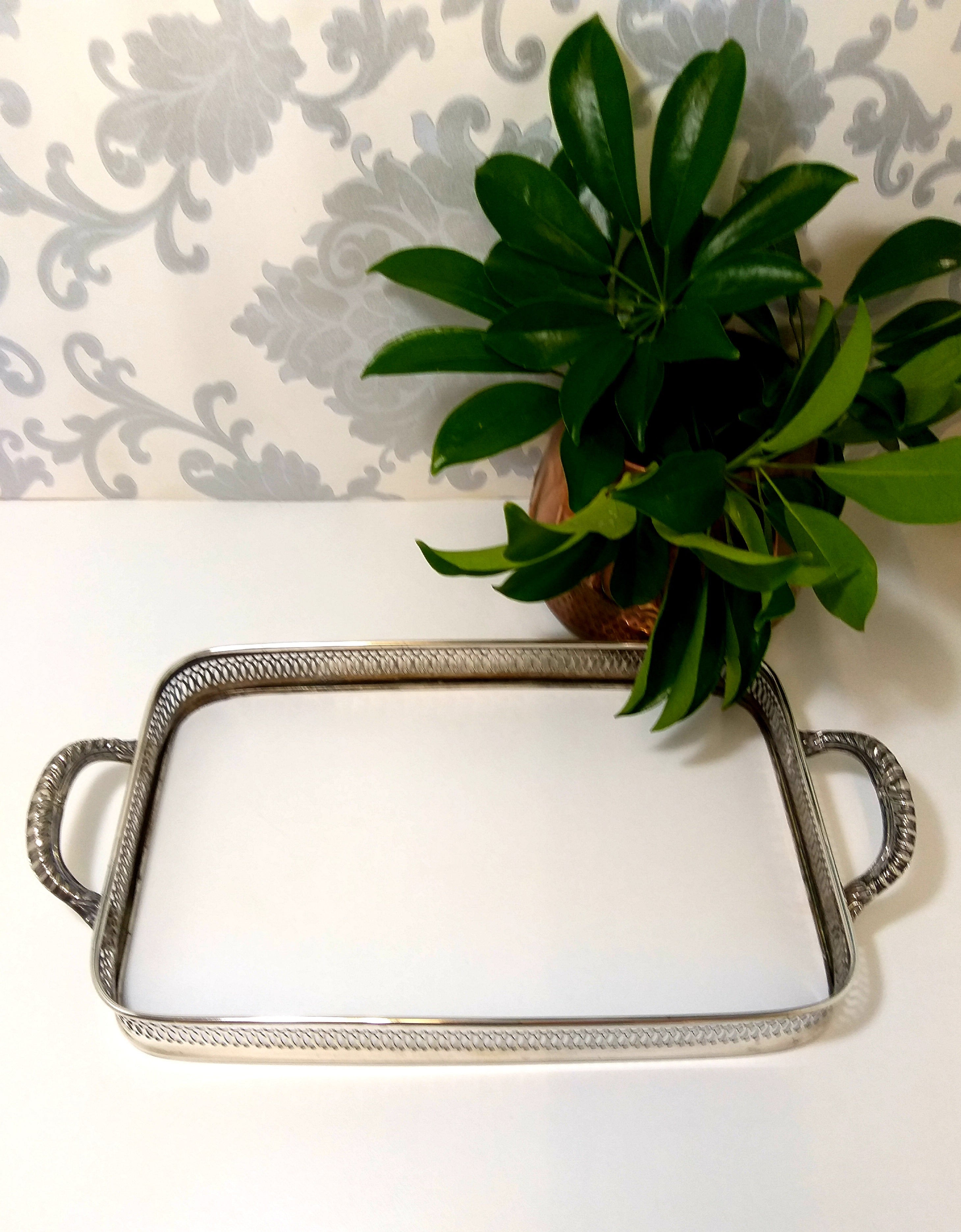 Vintage Silver Plated Casserole Dish Stand