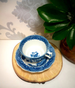 Antique Blue Willow Tea Duo – Cup & Saucer