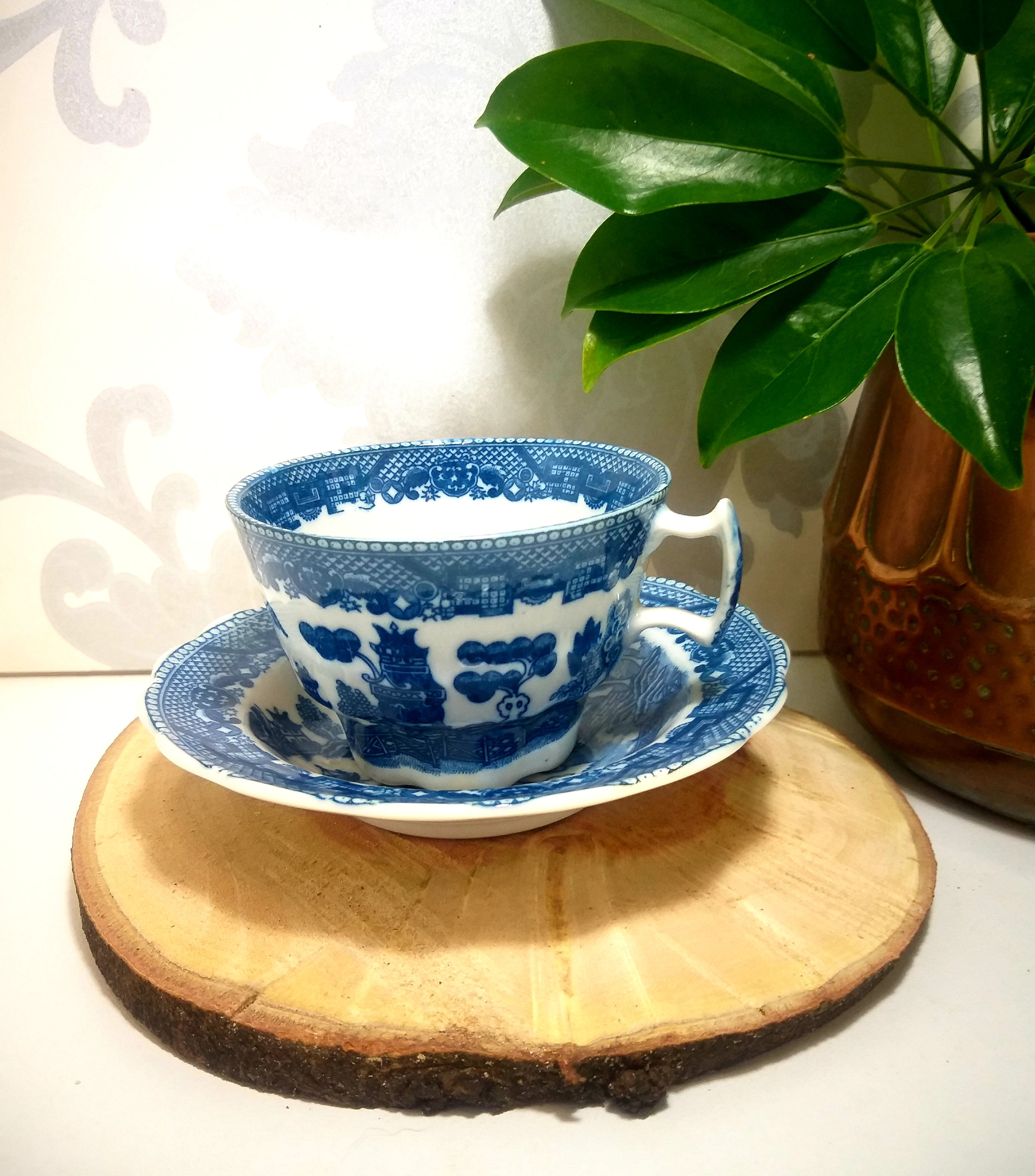 Antique Blue Willow Tea Duo – Cup & Saucer