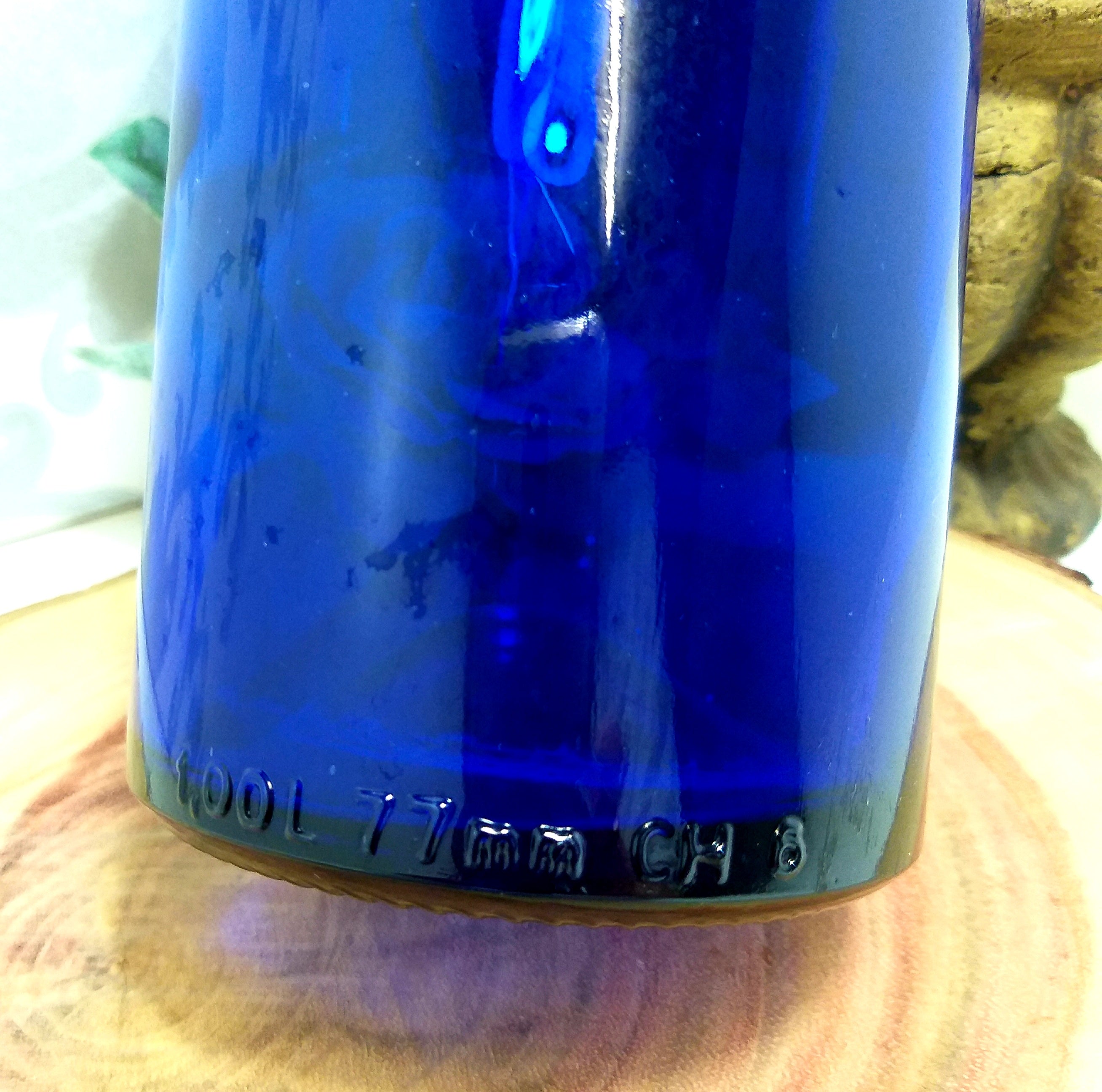 Stunning Large Cobalt Blue 1 Litre Bottle