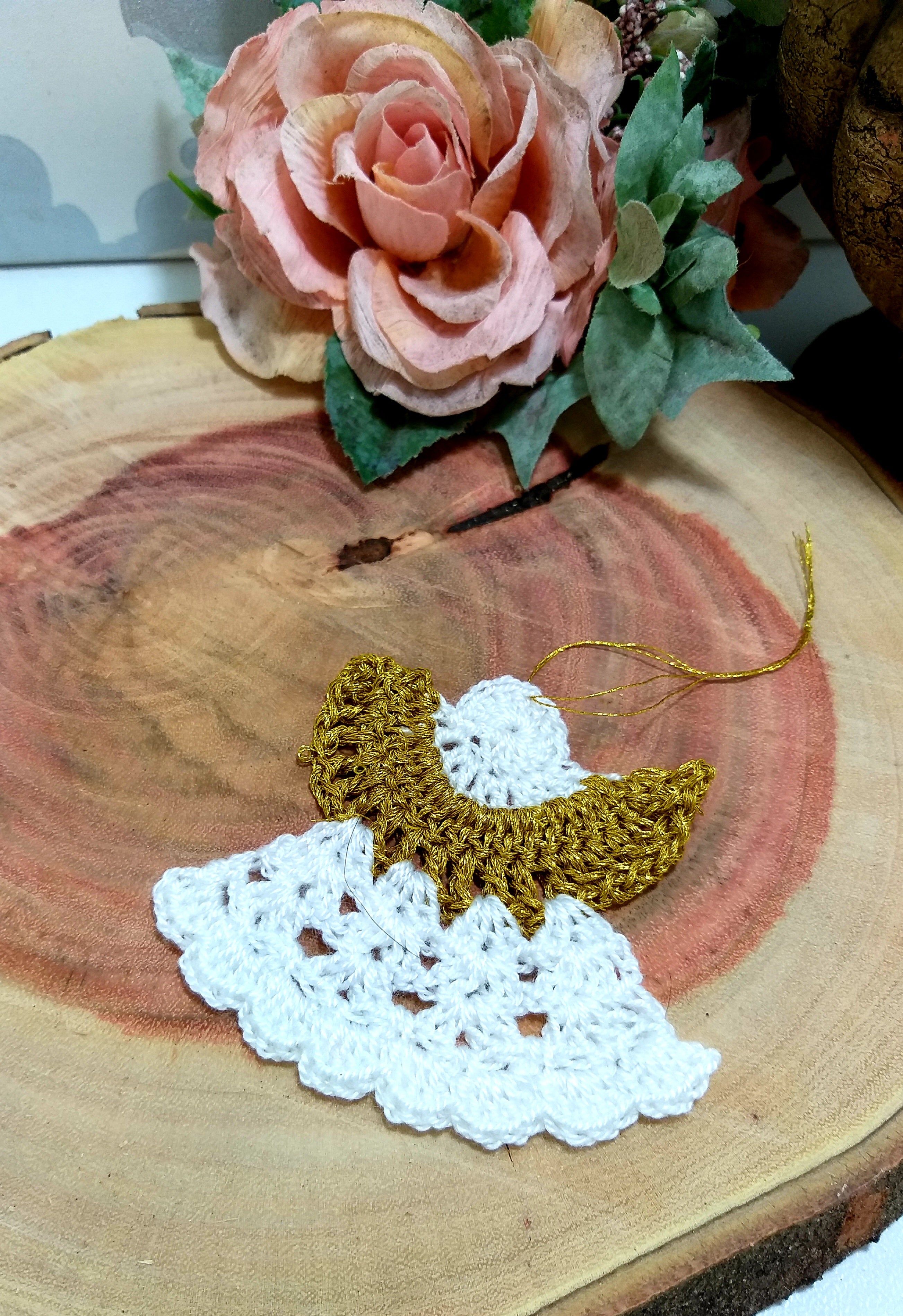 Handmade Crochet Christmas Tree Ornaments - Medium