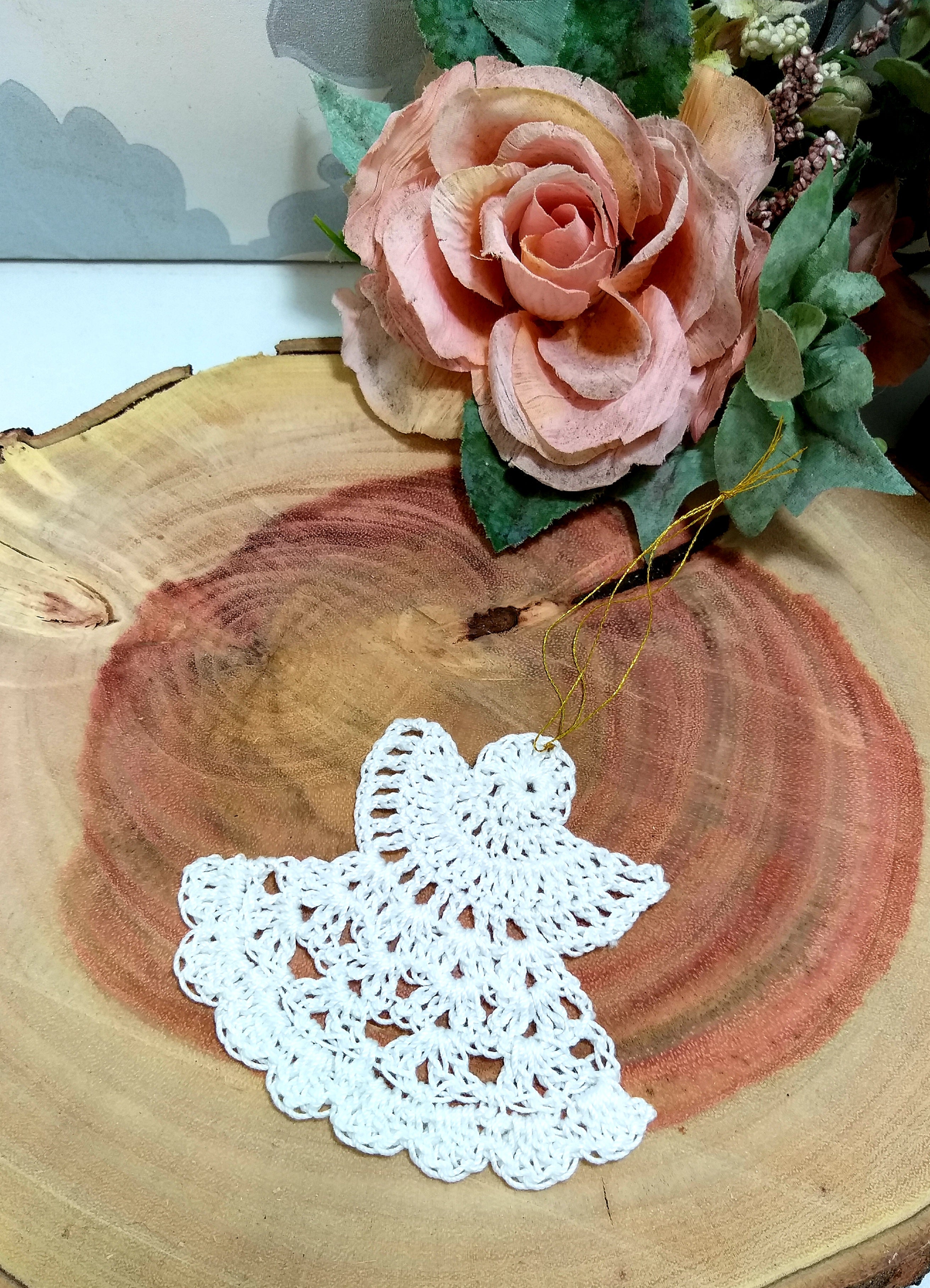 Handmade Crochet Christmas Tree Ornaments - Medium