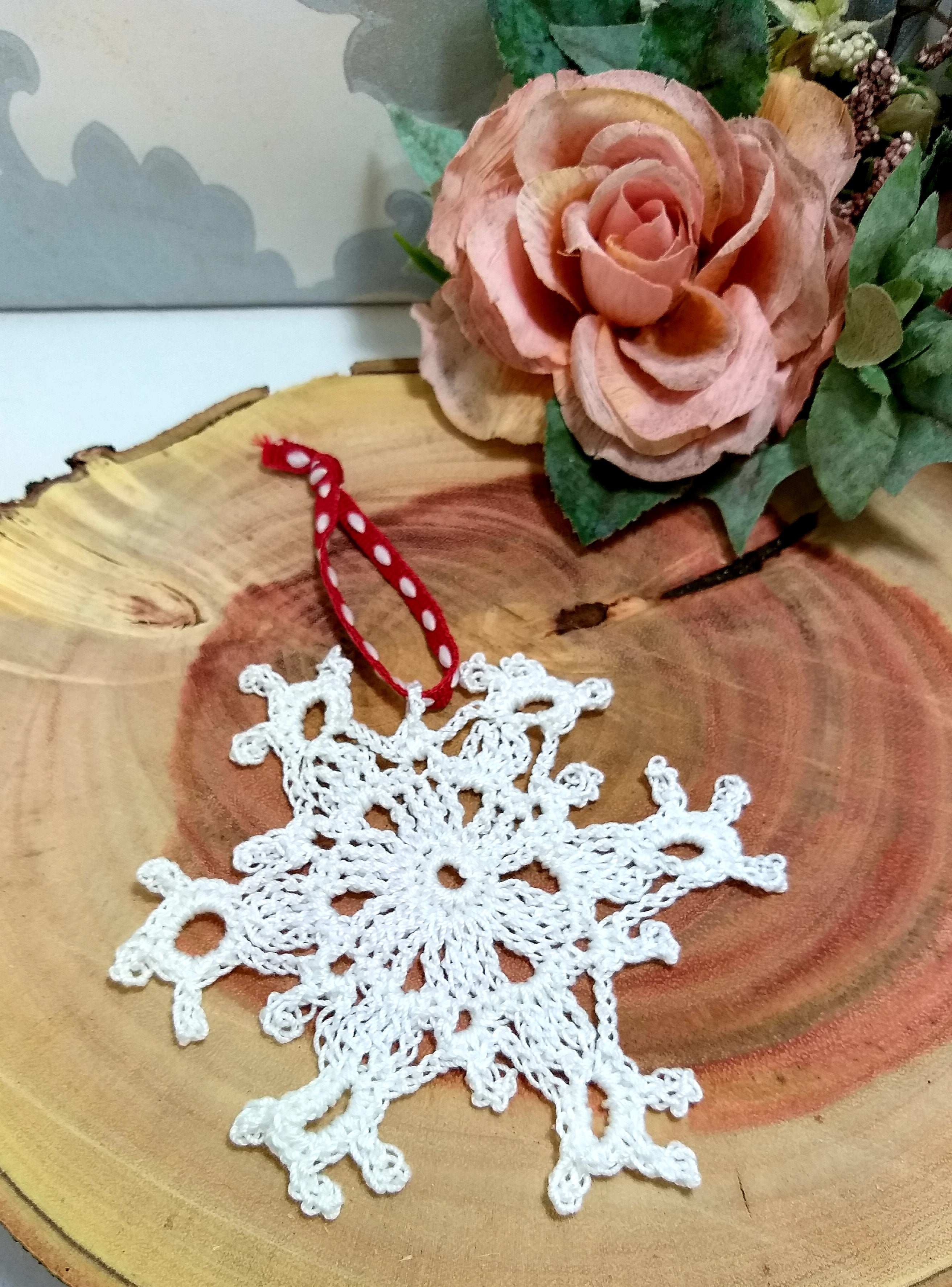 Handmade Crochet Christmas Tree Ornaments – Large