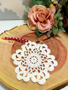 Handmade Crochet Christmas Tree Ornaments – Large