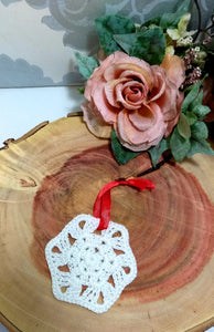 Handmade Crochet Christmas Tree Ornaments - Medium