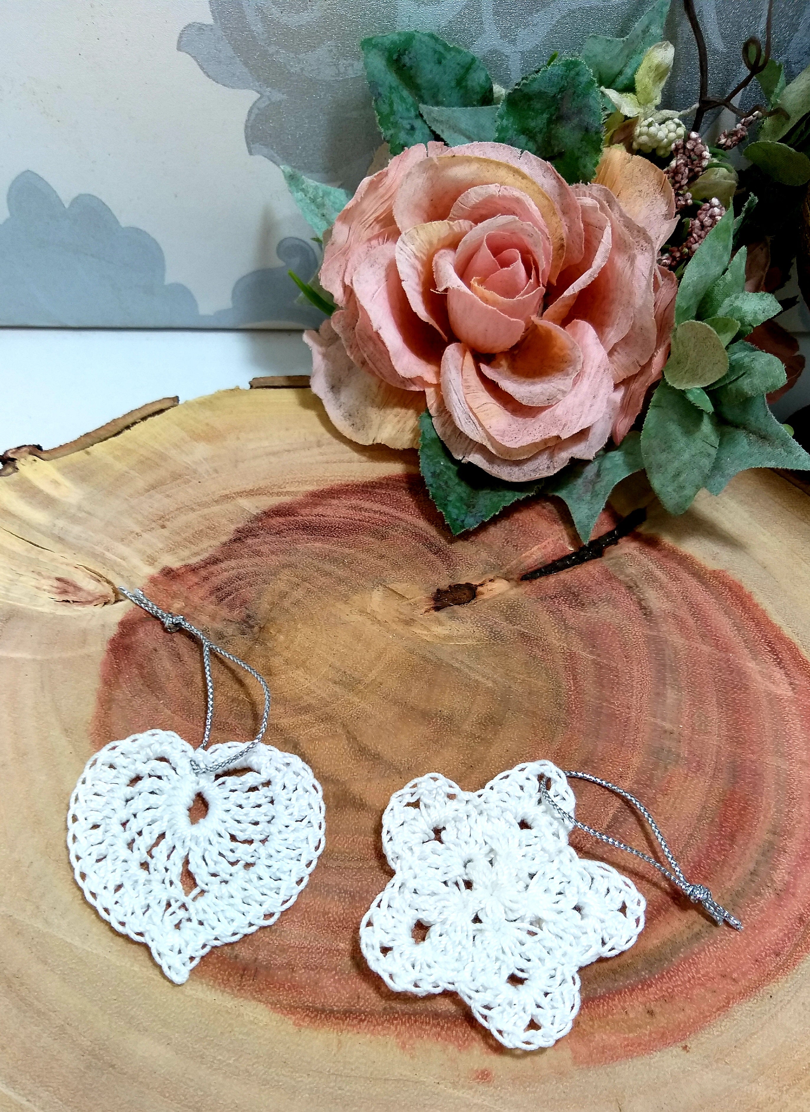 Handmade Crochet Christmas Tree Ornaments - Medium
