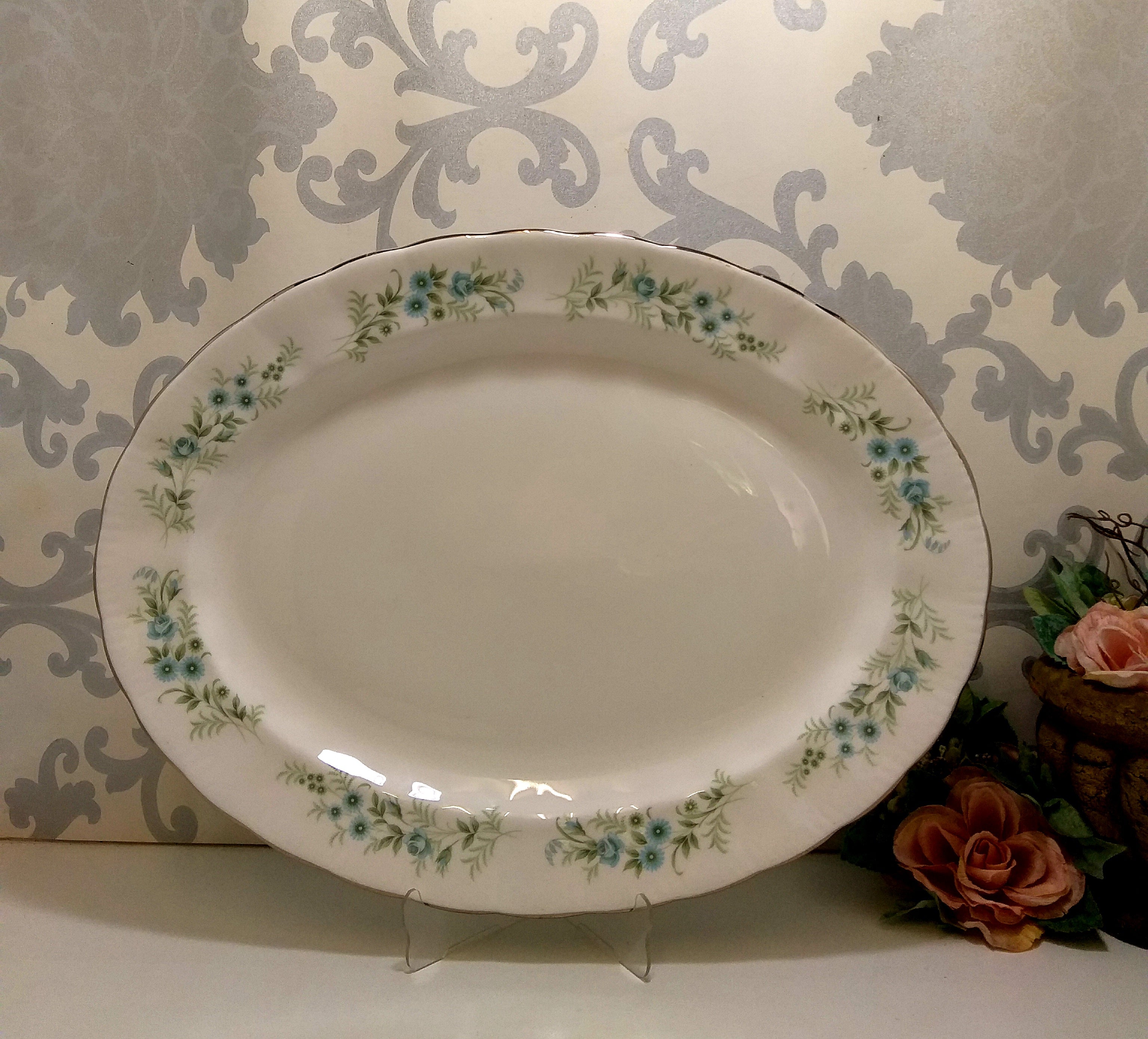 Large Vintage Paragon Oval Serving Platter - Debutante