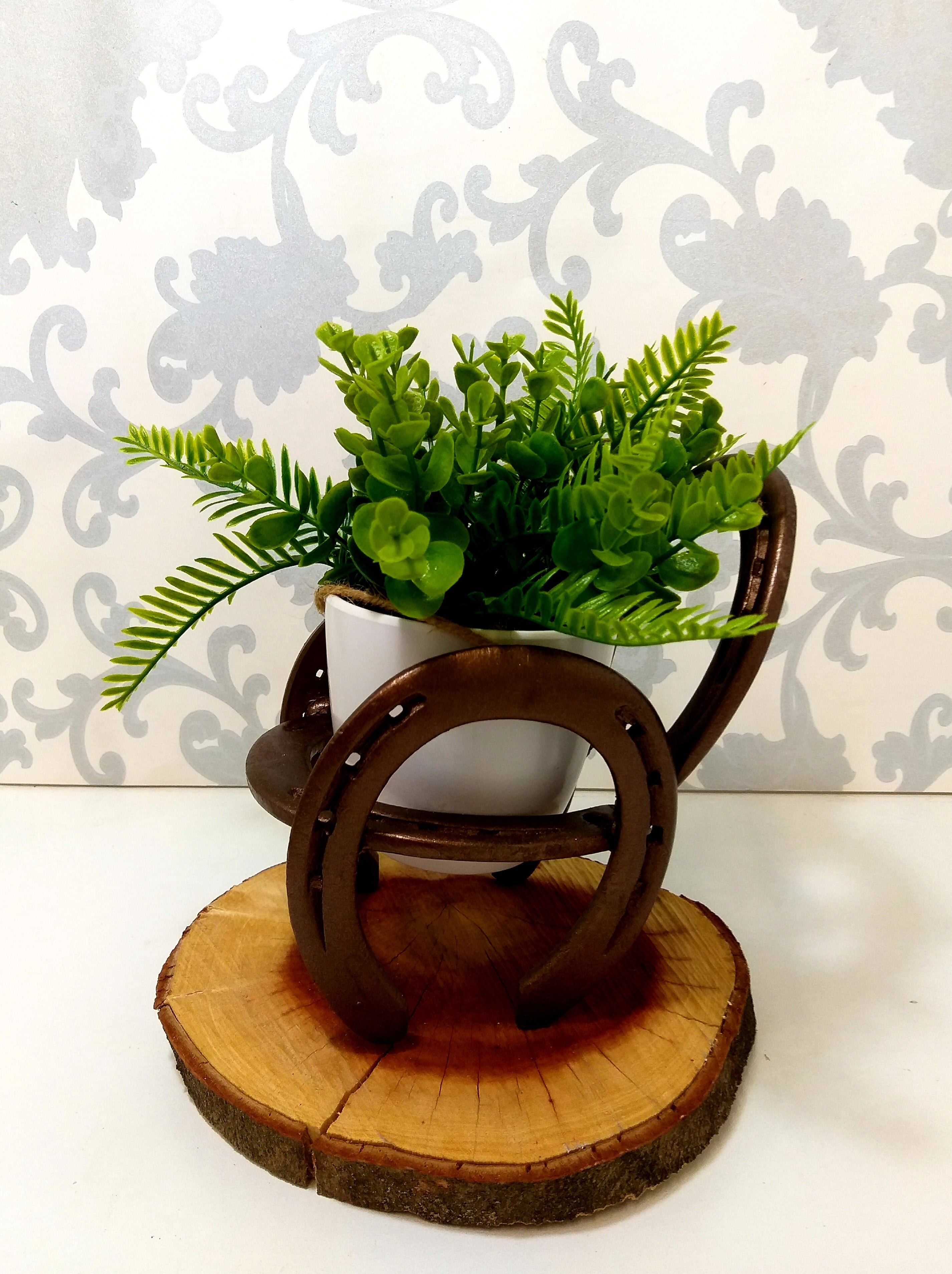 Small Pot Plant Stand In The Shape Of A Chair - Handmade