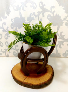 Small Pot Plant Stand In The Shape Of A Chair - Handmade