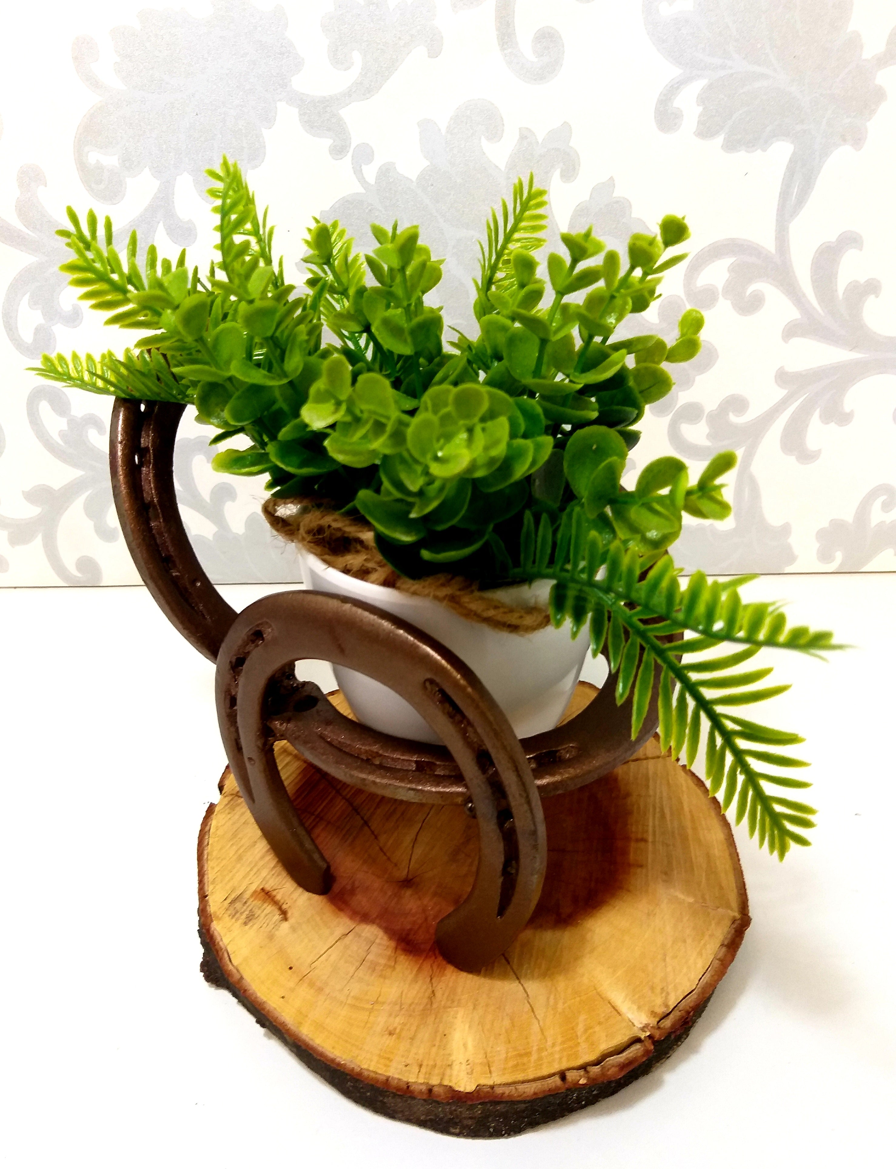 Small Pot Plant Stand In The Shape Of A Chair - Handmade