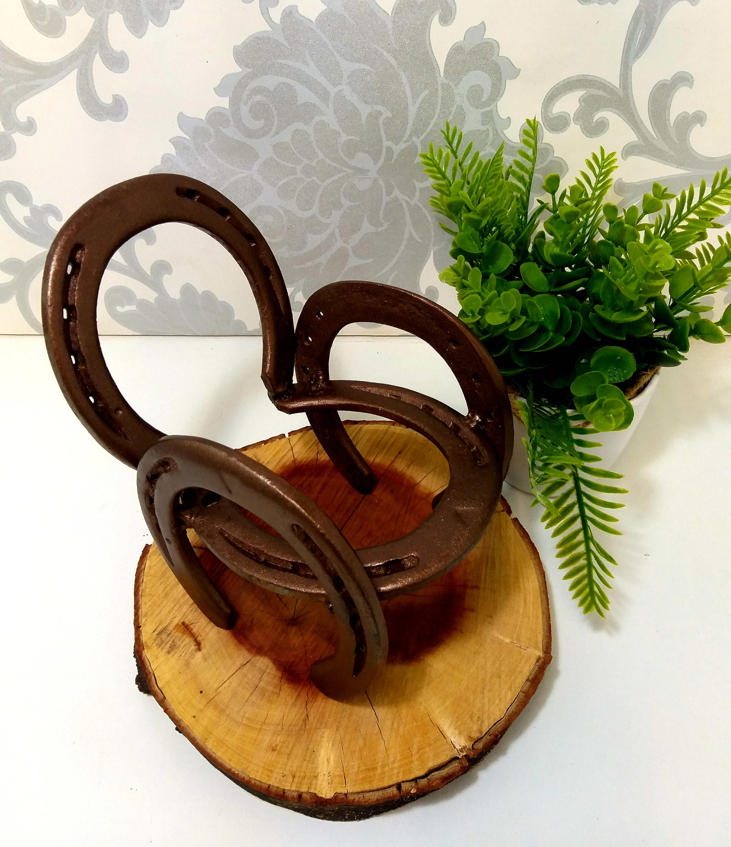 Small Pot Plant Stand In The Shape Of A Chair - Handmade