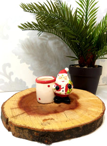 Cute Little Porcelain Santa Toothpick Holder