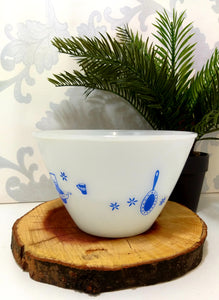 Mid-Century Milk Glass Mixing Bowl