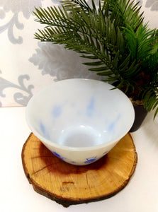 Mid-Century Milk Glass Mixing Bowl