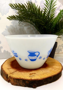 Mid-Century Milk Glass Mixing Bowl