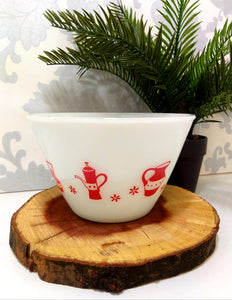Mid-Century Milk Glass Mixing Bowl