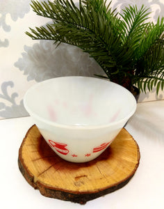 Mid-Century Milk Glass Mixing Bowl