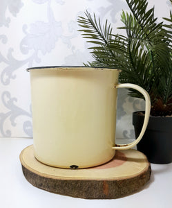 Extra Large Vintage Enamel Mug
