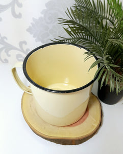 Extra Large Vintage Enamel Mug