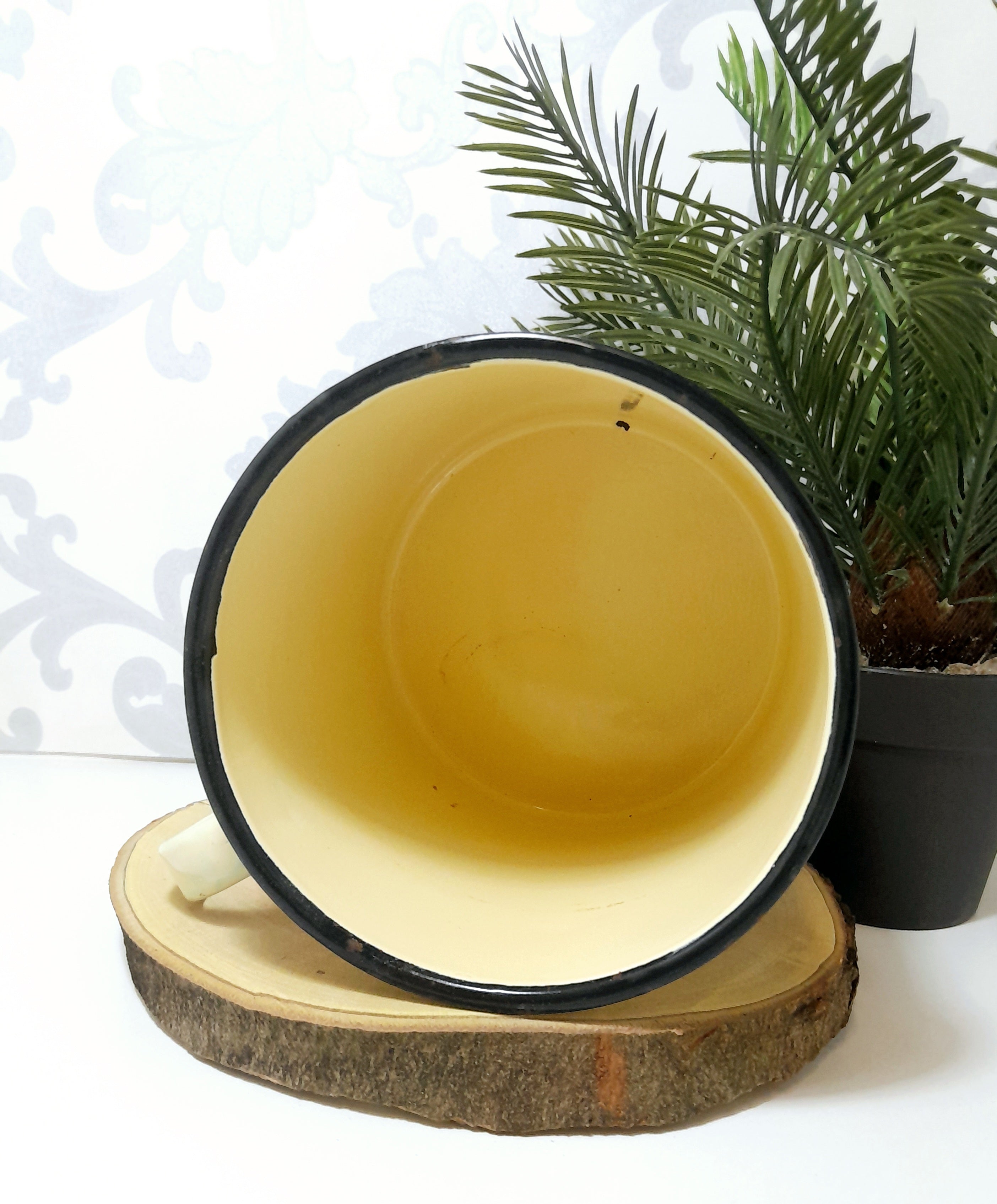 Extra Large Vintage Enamel Mug