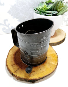 Vintage Iconic Kitchen Classic Bromwell’s Three-Cup Flour Sifter
