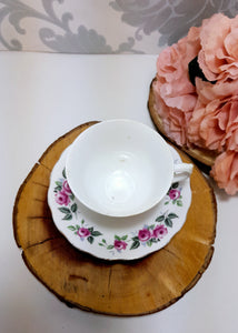 Vintage Fine Bone China Queen Anne Tea Duo – Cup & Saucer – Pattern 8343