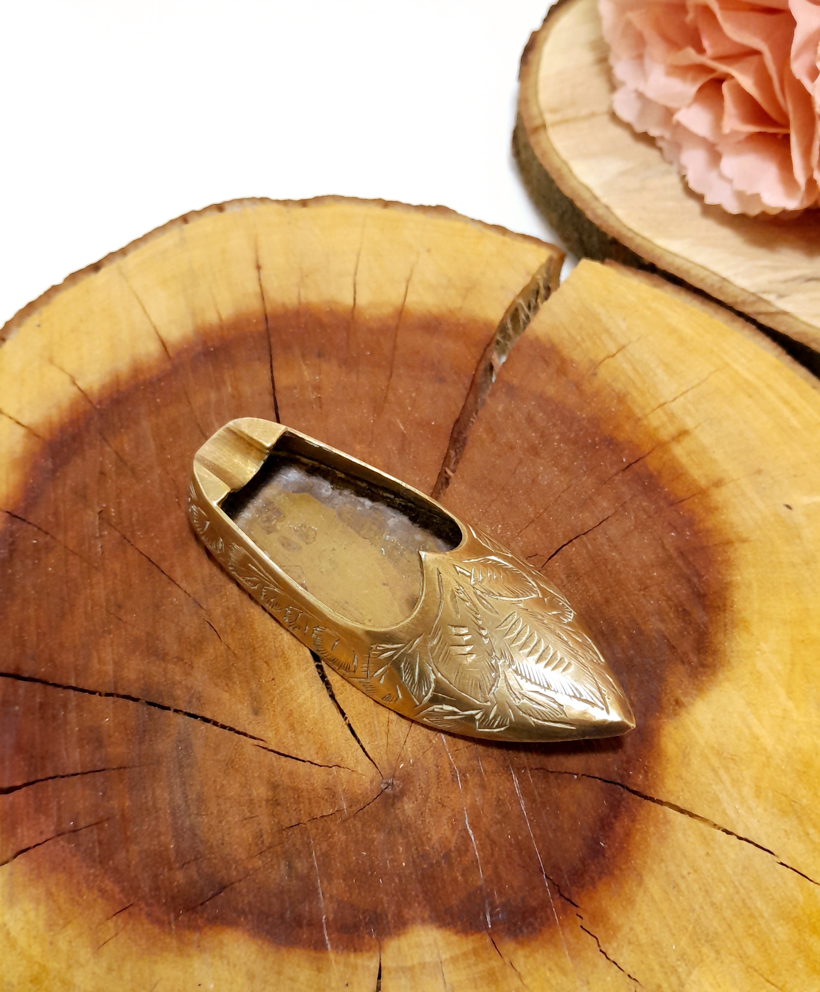 Small Brass Shoe-Shaped Ladies Ashtray