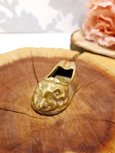 Small Brass Shoe-Shaped Ladies Ashtray