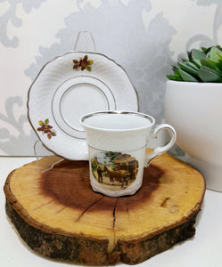 Collectable Dutch Royal Schwabap Ter Steege B.V. Hand Decorated Cup & Saucer