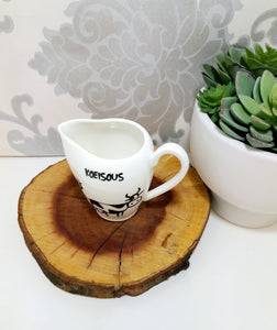 White Milk Jug With Afrikaans Print - Koeisous