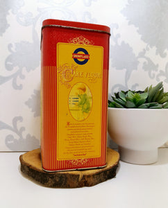 Beautiful & Collectable Vintage Snowflake Cake Flour Tin