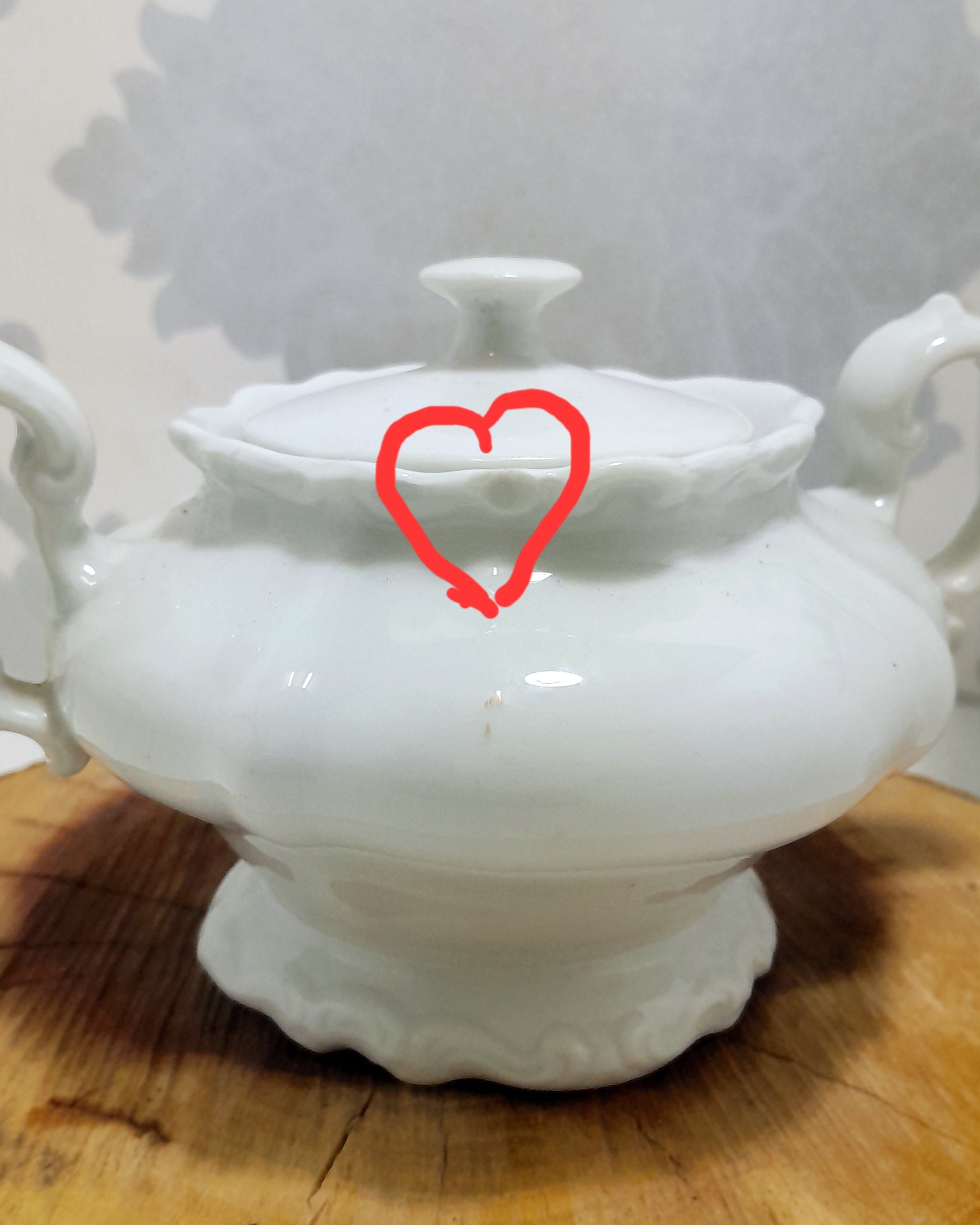 Pioneer Porcelain Vintage Double Handle Lidded Sugar Bowl – Yellow Rose