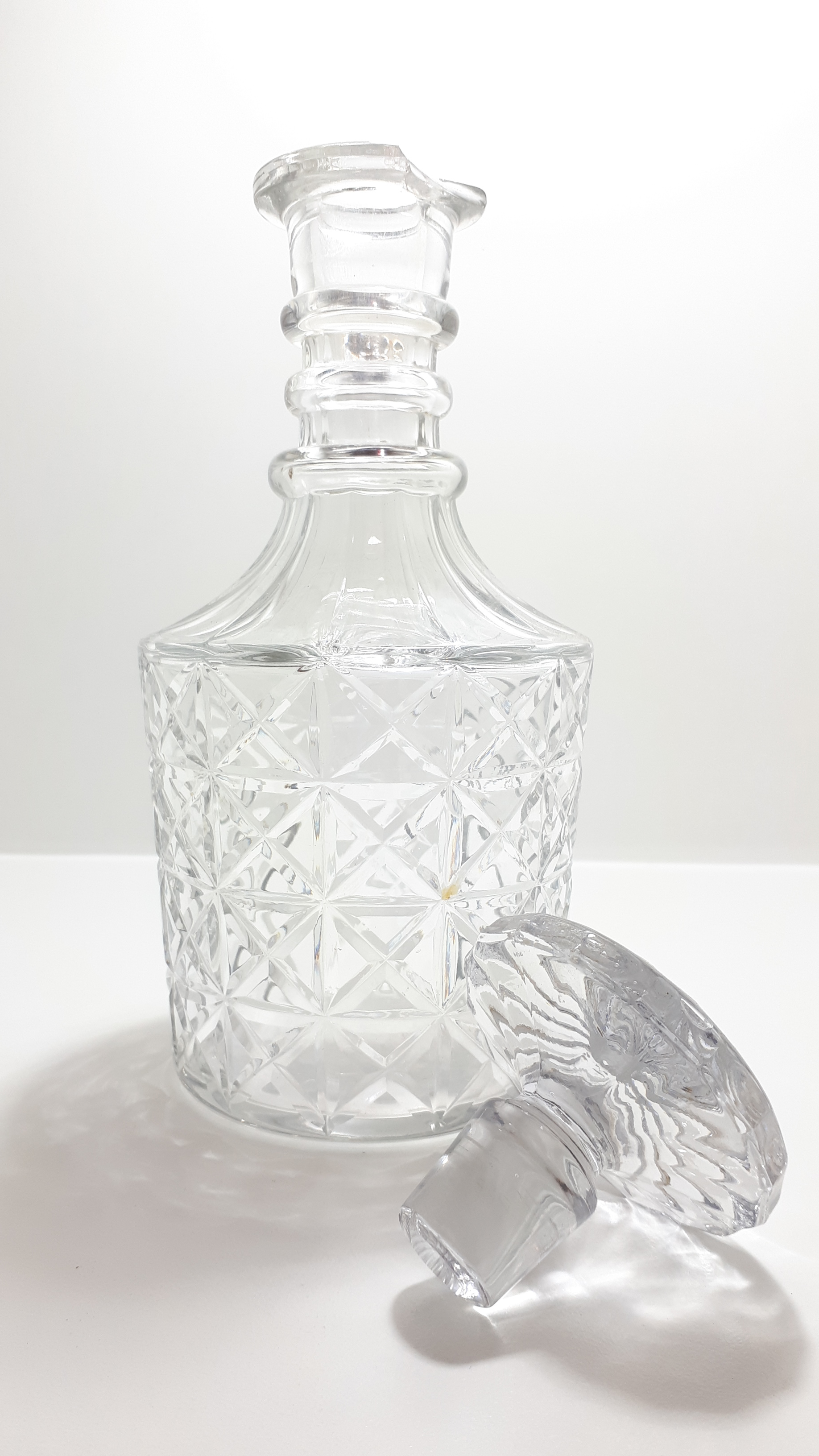 Large Vintage Lead Crystal Whiskey Decanter in Classical Stuart Decanter Style