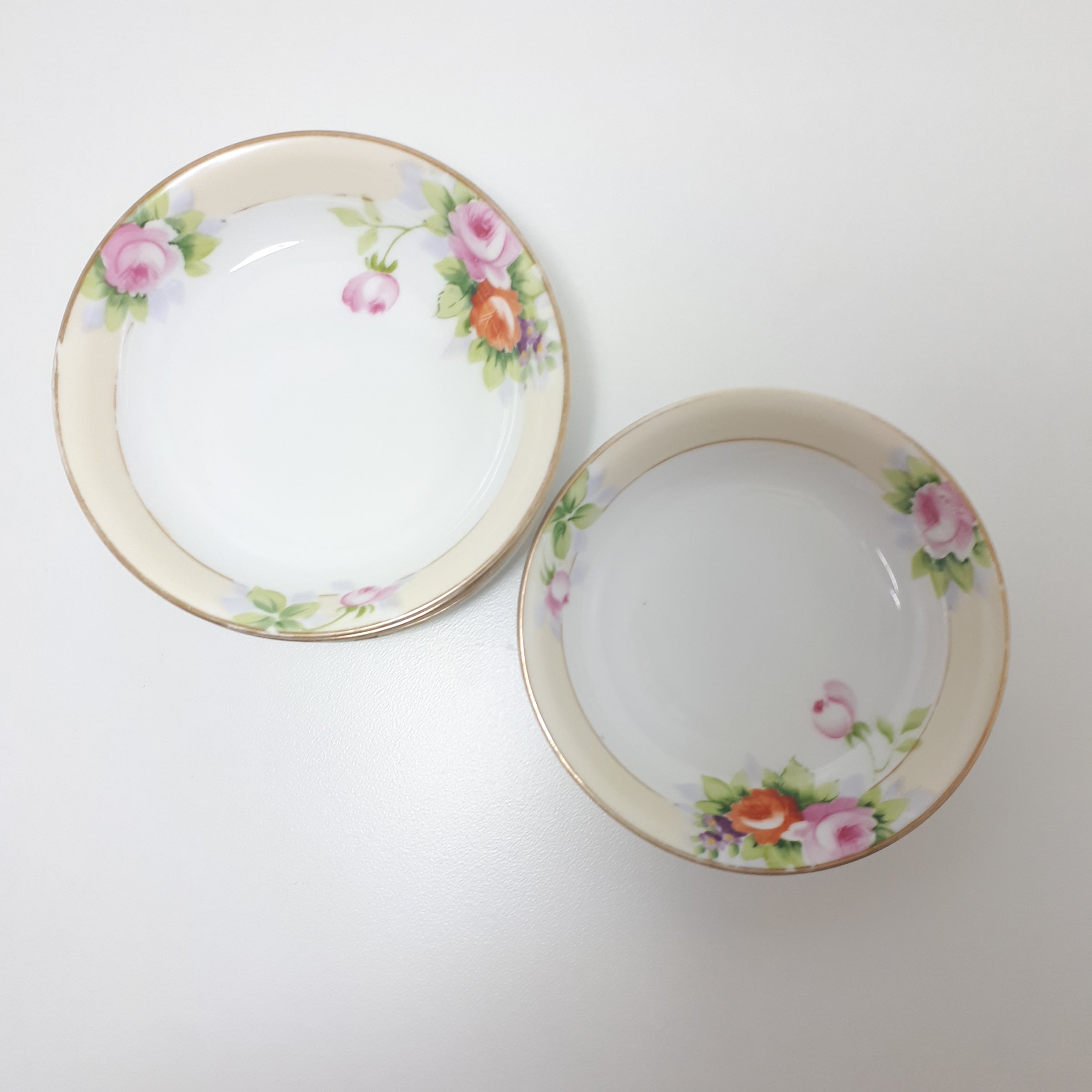 Rare Antique Set of 6 Noritake Dessert Bowls