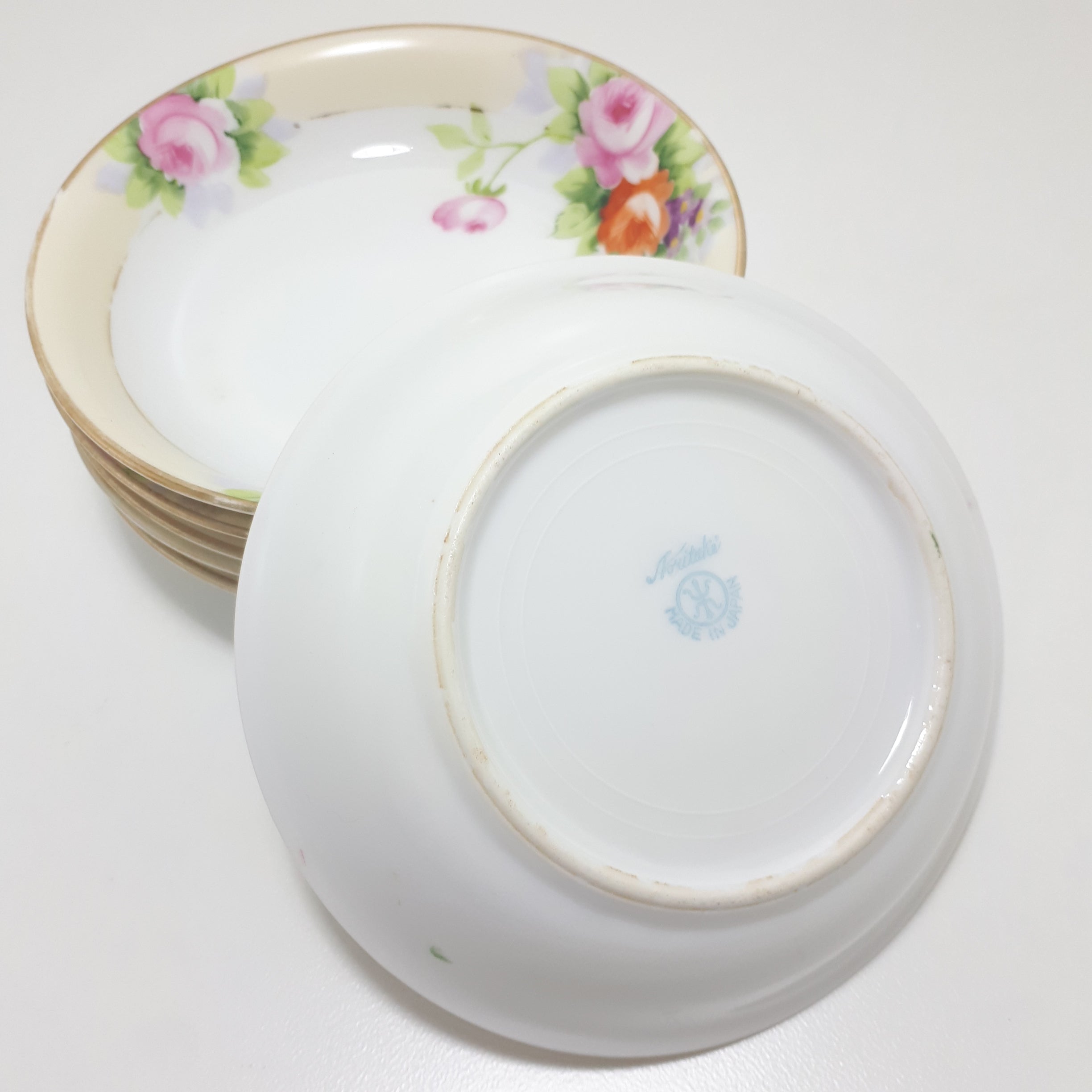 Rare Antique Set of 6 Noritake Dessert Bowls