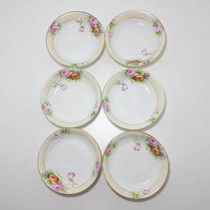 Rare Antique Set of 6 Noritake Dessert Bowls