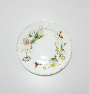 Rare Antique 1885-1891 Waine & Bates, Longton Fine Porcelain Tea Plate Rd No 51238