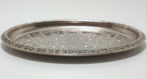 Vintage Silver Plated Ianthe (Ian Heath) Vanity Tray - Etched & Embossed Patterning