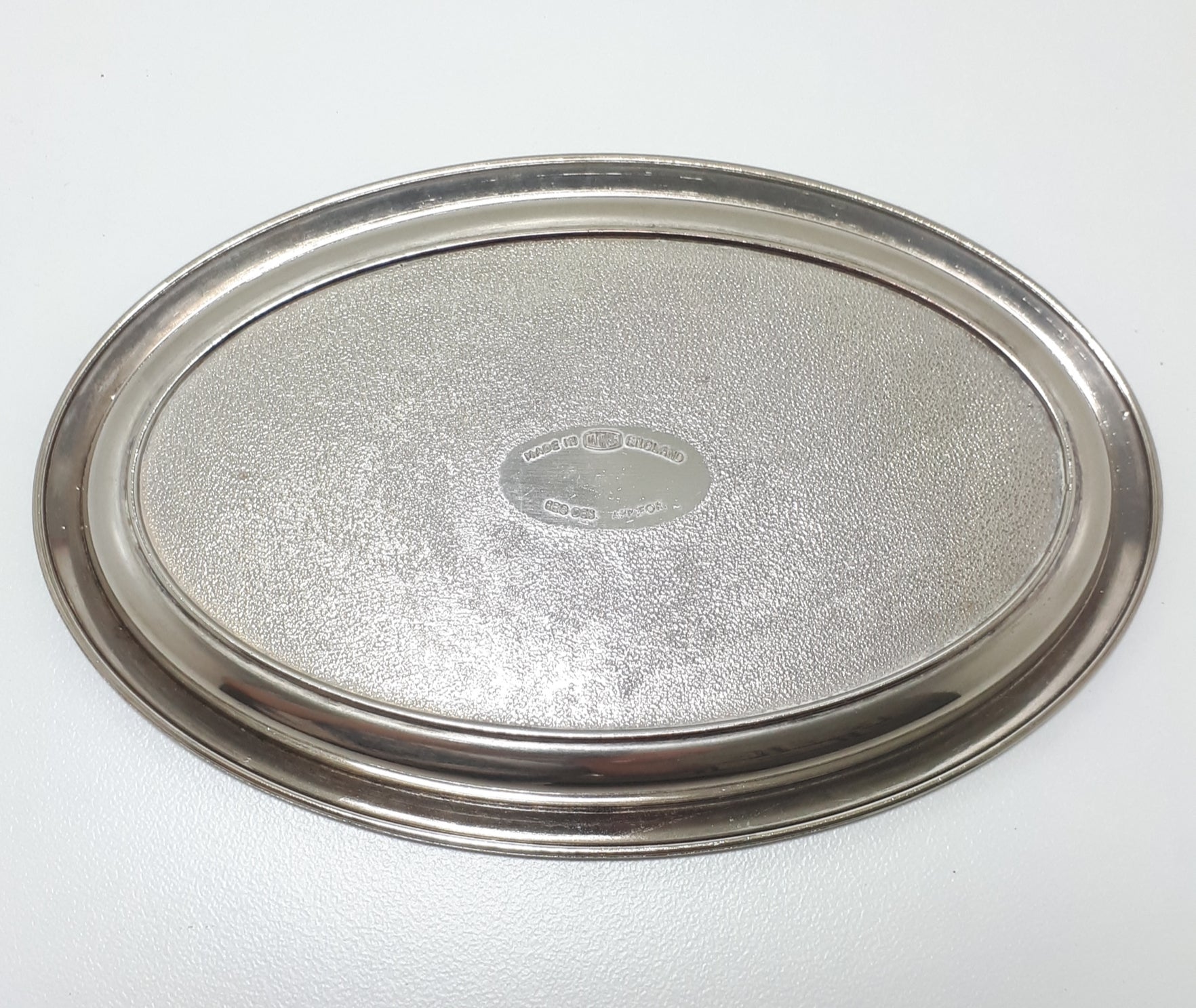 Vintage Silver Plated Ianthe (Ian Heath) Vanity Tray - Etched & Embossed Patterning