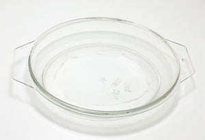 Large Vintage 1960-1970's Oval Shaped Clear Glass JAJ Pyrex Casserole Dish