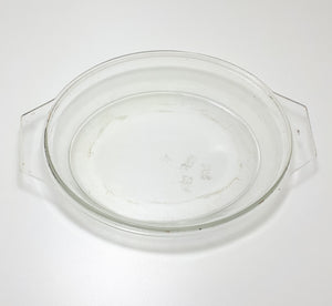 Large Vintage 1960-1970's Oval Shaped Clear Glass JAJ Pyrex Casserole Dish
